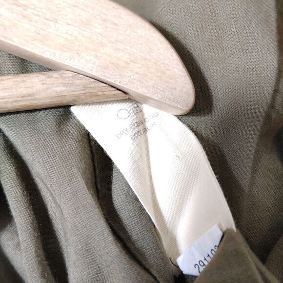 Fossil Wool Military Style XS Blazer Jacket Brown Safari Utility Pocket Coat - Picture 11 of 12